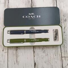 0618-008 COACH　万年筆＆ボールペンセット