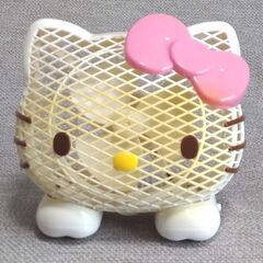 ハローキティ フェイス形ミニファン  （キティちゃんの顔型卓上扇風機）の画像