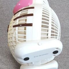 ハローキティ フェイス形ミニファン  （キティちゃんの顔型卓上扇風機）の画像