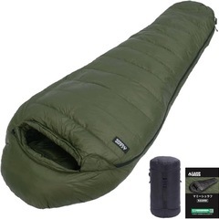 最終お値下げ❣️【新品未使用品】キャンプグリーブ 【国内ブランド】 シュラフ 春夏用 寝袋 ダウン マミー型 グースダウン 羽毛寝袋 400gダウン充填 コンパクト 600FP高級ダウン 400T20D撥水加工 アウトドア キャンプ 登山 車中泊 防災用の画像
