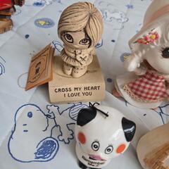 【売約済】昭和レトロ 中古品 置物 花瓶 貯金箱等の画像