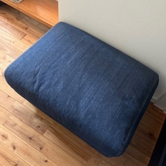 無印良品　オットマン　デニムの画像