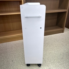 リユースのサカイ東金店 キャスター付き本棚 白 TJ12811の画像