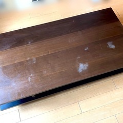 120cm ダークブラウン ローテーブルの画像