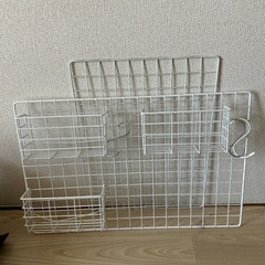 壁掛け収納 かごの画像