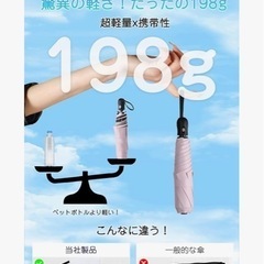 日傘　雨晴兼用　折りたたみ傘　新品未使用の画像
