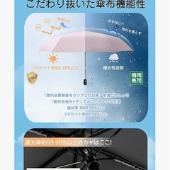 日傘　雨晴兼用　折りたたみ傘　新品未使用の画像