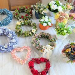 テディベア100円　フラワーアレンジメント200円の画像