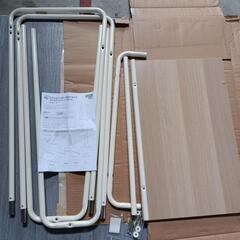 591fk【現状品】アイリスオーヤマ(IRIS OHYAMA) ハンガーラック ラック付き ボード1枚 幅64×奥行40×高さ150cm ホワイト PI-B1 スタイルハンガー

の画像