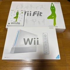 Wii本体とWii Fitソフト
