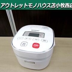 美品 SHARP 3合炊き マイコンジャー炊飯器 2018年製 ...