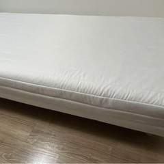 【美品】無印　脚付きマットレス　シングル　ポケットコイル　の画像