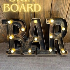 サインボード　ネオンサイン　BAR 置物　