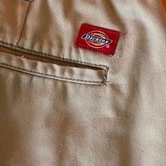 希少 廃番 Dickies ディッキーズ ツータック ワイドパンツ ユーズド チノパン の画像