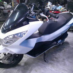 HONDA PCX150-2 白 エンジン始動動画 自賠責保険で乗れます 半額配送キャンペーン 期間限定 現状渡し諸経費￥0- 横浜 P-Yardの画像