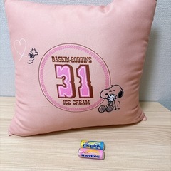 🍨サーティワンノベルティ*スヌーピークッション美品&miniメン...