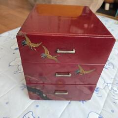 【売約済】昭和レトロ 中古品 3段 入れ物 小引出しの画像
