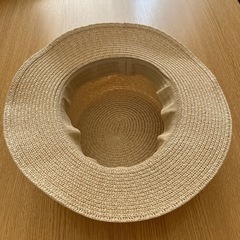 【美品】カンカン帽 レディース 56cmの画像