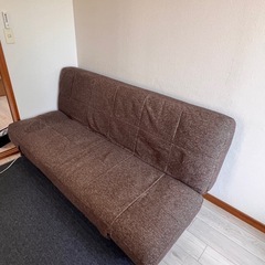 ☆0円無料☆2.5人掛けソファベッド　引き取り限定
