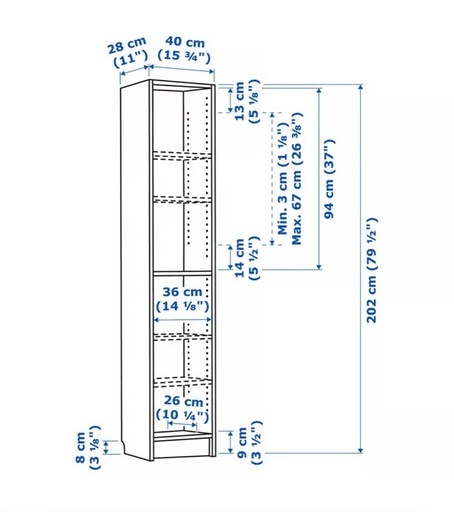 新品 未使用品　IKEA Billy ビリー 本棚 ブラック