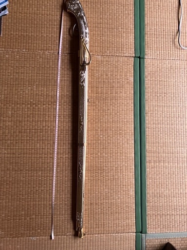 レプリカ　火縄銃　金メッキ