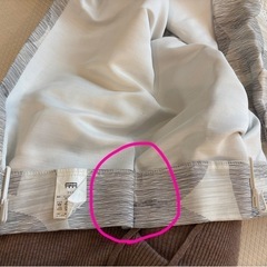 【ご成約済み】葵の葉柄のカーテン の画像