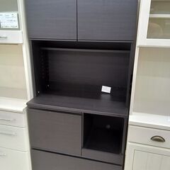 リユースのサカイ栃木店★ジモティ割あり★  食器棚 ブラック W...