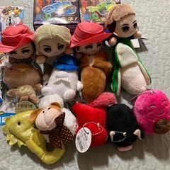 100均おもちゃ、ぬいぐるみキーホルダー　ゲーセン景品まとめ売り新品27点の画像
