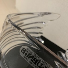 CRYSTAL VASE24%pbo FLUENCE 花瓶 波状デザインの画像