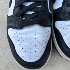 Nike dunk low　ダンクロー　ホワイト　ブラック　スニーカーの画像