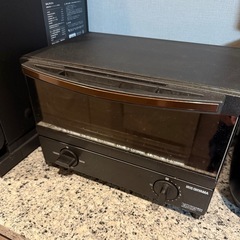 【お譲り先決まりました】アイリスオーヤマ トースター ブラックの画像
