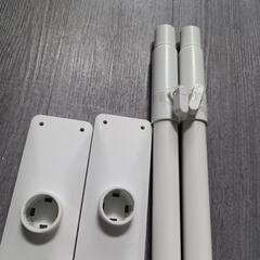 595fk 【開封品】HEIAN SHINDO 家具転倒防止ポール LL マットホワイト 取付高さ65~100cm 耐圧200kg UEQ-65W 平安伸銅工業

の画像