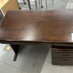 ★リユースのサカイ千葉中央店★  デスク　袖机付 ブラウン H7...