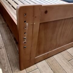 ★リユースのサカイつくば店★TK5633  ベッドフレーム ナチュラル H82×D201×W101 クリーニング済みの画像
