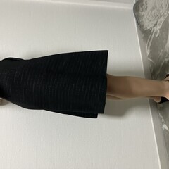 ジルサンダー スカート ツイード ブラック サイズ32　丈56ｃｍ　ウエスト34ｃｍ　送料無料の画像