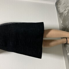 ジルサンダー スカート ツイード ブラック サイズ32　丈56ｃｍ　ウエスト34ｃｍ　送料無料の画像