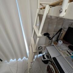 【美品】山善のロフトベッド。高さ変更可能✨の画像