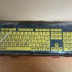 [お値引]文字が見やすく入力しやすい新品☆有線USBキーボード104キーの画像