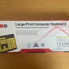 [お値引]文字が見やすく入力しやすい新品☆有線USBキーボード104キーの画像