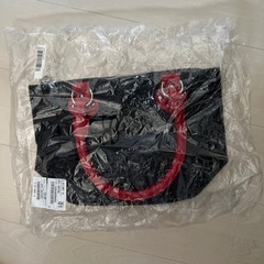 サポイ　未使用 黒 赤 トートバッグの画像