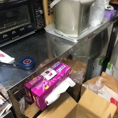 調理台２台　キャビネット　業務用の画像