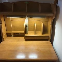 学習機　テーブル　ライド付き　コンセント付きの画像