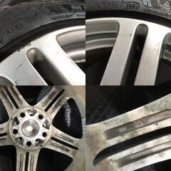 未走行に近い 24年製 MICHELIN CROSSCLIMATE2 225/45R18 夏タイヤ オールシーズン ROADLINE 18インチ 7.5J5HPCD114.3+45 クラウン等 MTE959クレジットカード QRコード決済可能の画像
