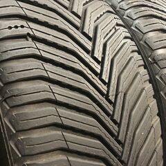 未走行に近い 24年製 MICHELIN CROSSCLIMATE2 225/45R18 夏タイヤ オールシーズン ROADLINE 18インチ 7.5J5HPCD114.3+45 クラウン等 MTE959クレジットカード QRコード決済可能の画像