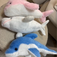 【美品】イルカ ぬいぐるみ 3点セットの画像