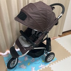 エアバギーココ　AirBuggy ブラウン　三輪ベビーカー　