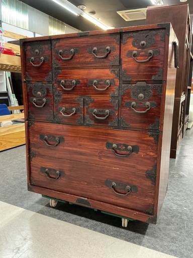 《店頭お渡し》⭐︎明治アンティーク⭐︎ 希少⭐︎ 明治27年　時代箪笥　整理タンス　¥32,780（税込) 近隣配送＋¥3,000〜