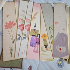 お値下げ中！昭和レトロ 中古品 ちぎり絵 貼り絵 色紙飾り 手作りセットの画像