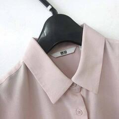 UNIQLOレーヨンシャツ ペールピンク　Sサイズの画像