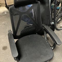 Y2506-457 オフィスチェア キズ汚れ有り